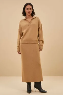 By bar Jupes<dex skirt | camel