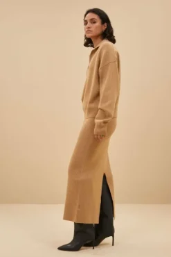 By bar Jupes<dex skirt | camel