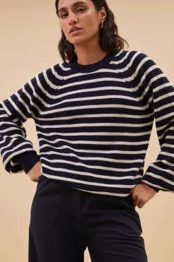 By bar Maillots<duccio stripe pullover | midnight