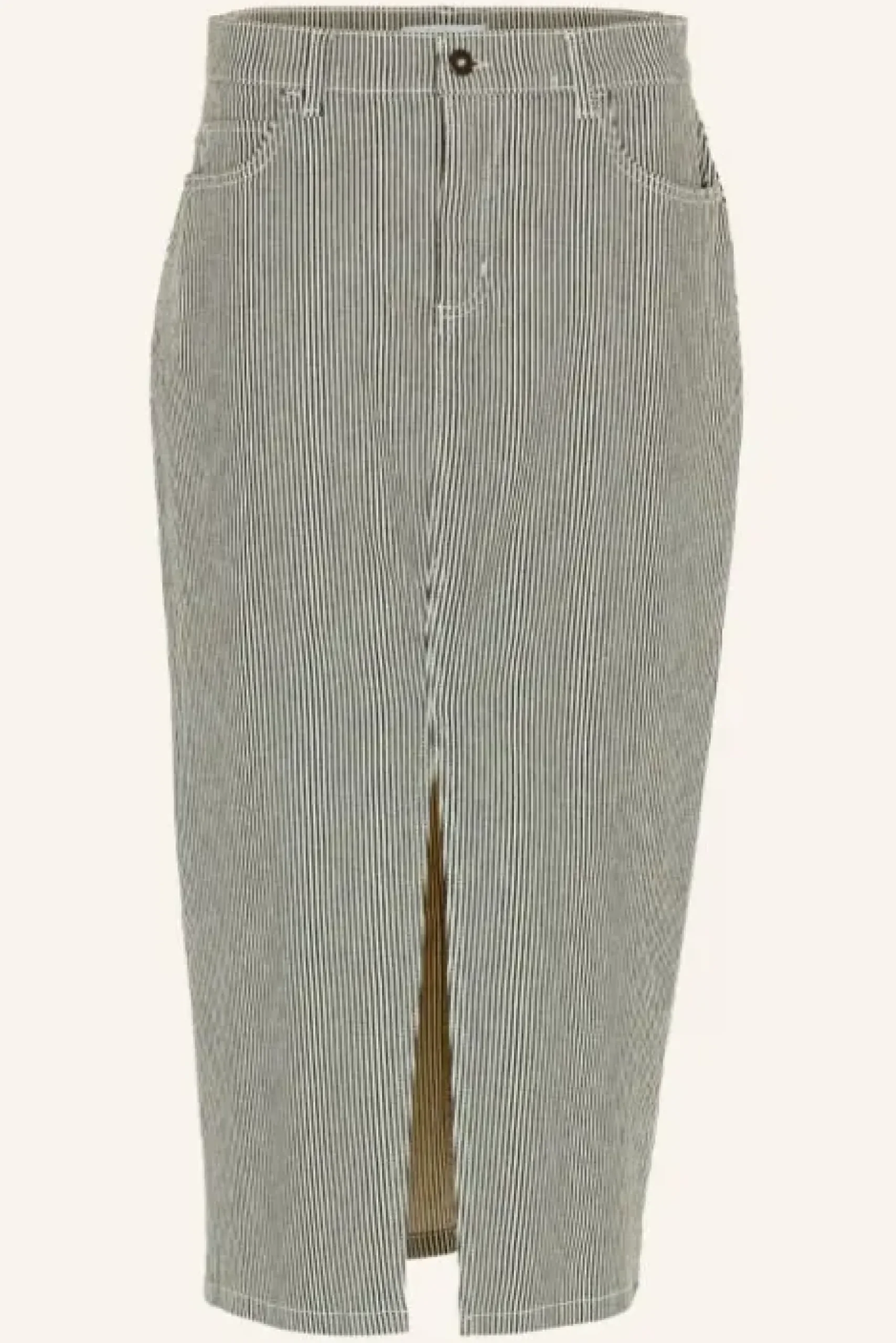 By bar Jupes<elba stripe skirt | jet black