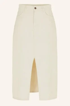 By bar Jupes<elba twill skirt | raw white