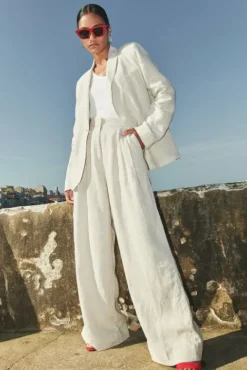 By bar Pantalon<eli linen pant | linen