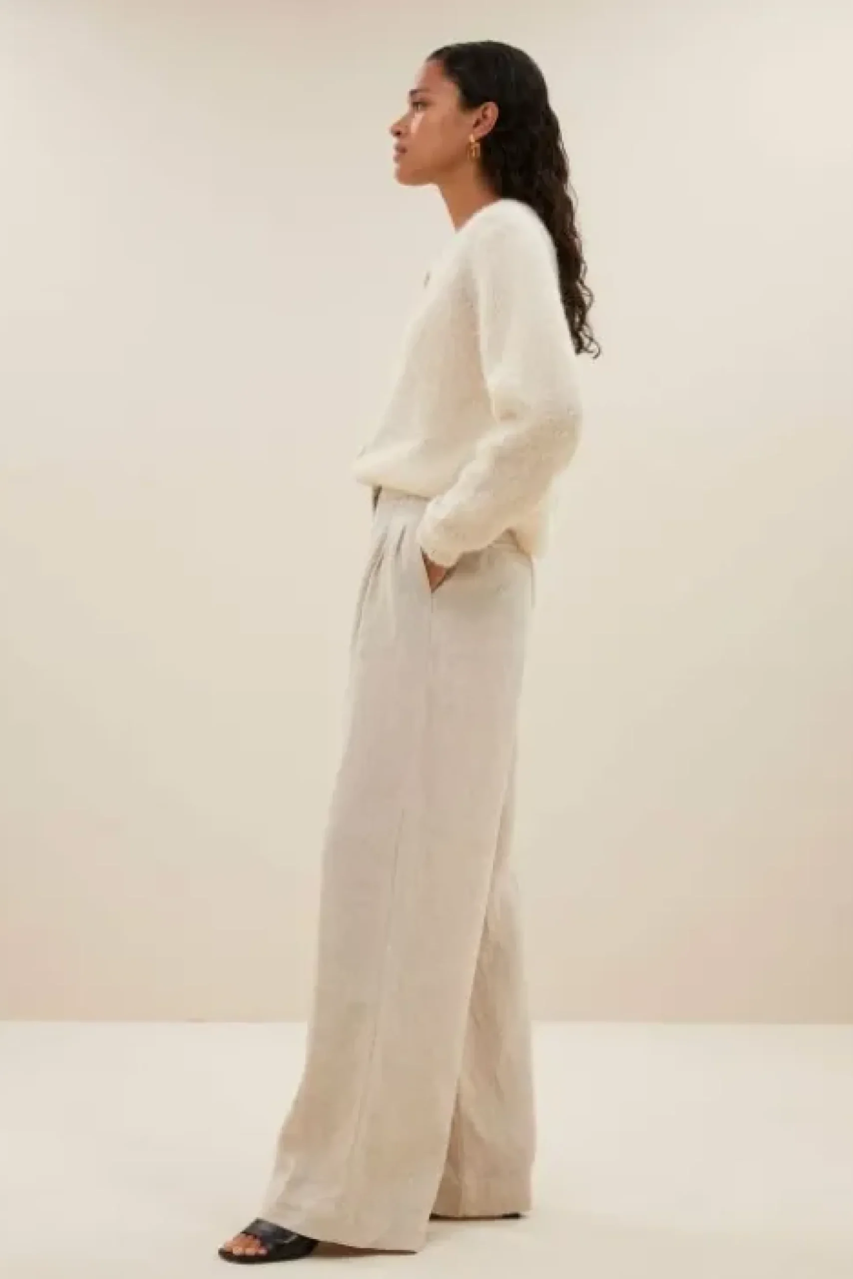 By bar Pantalon<eli linen pant | linen