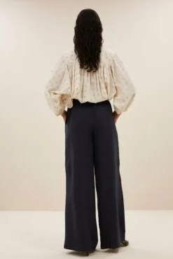 By bar Pantalon<eli linen pants | midnight