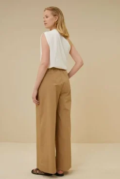 By bar Pantalon<eli poplin pant | camel