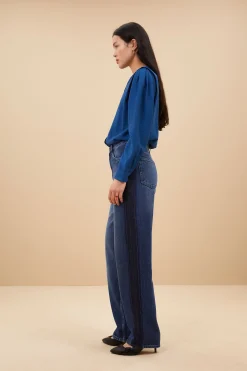 By bar Chemisiers<erin blouse | college navy