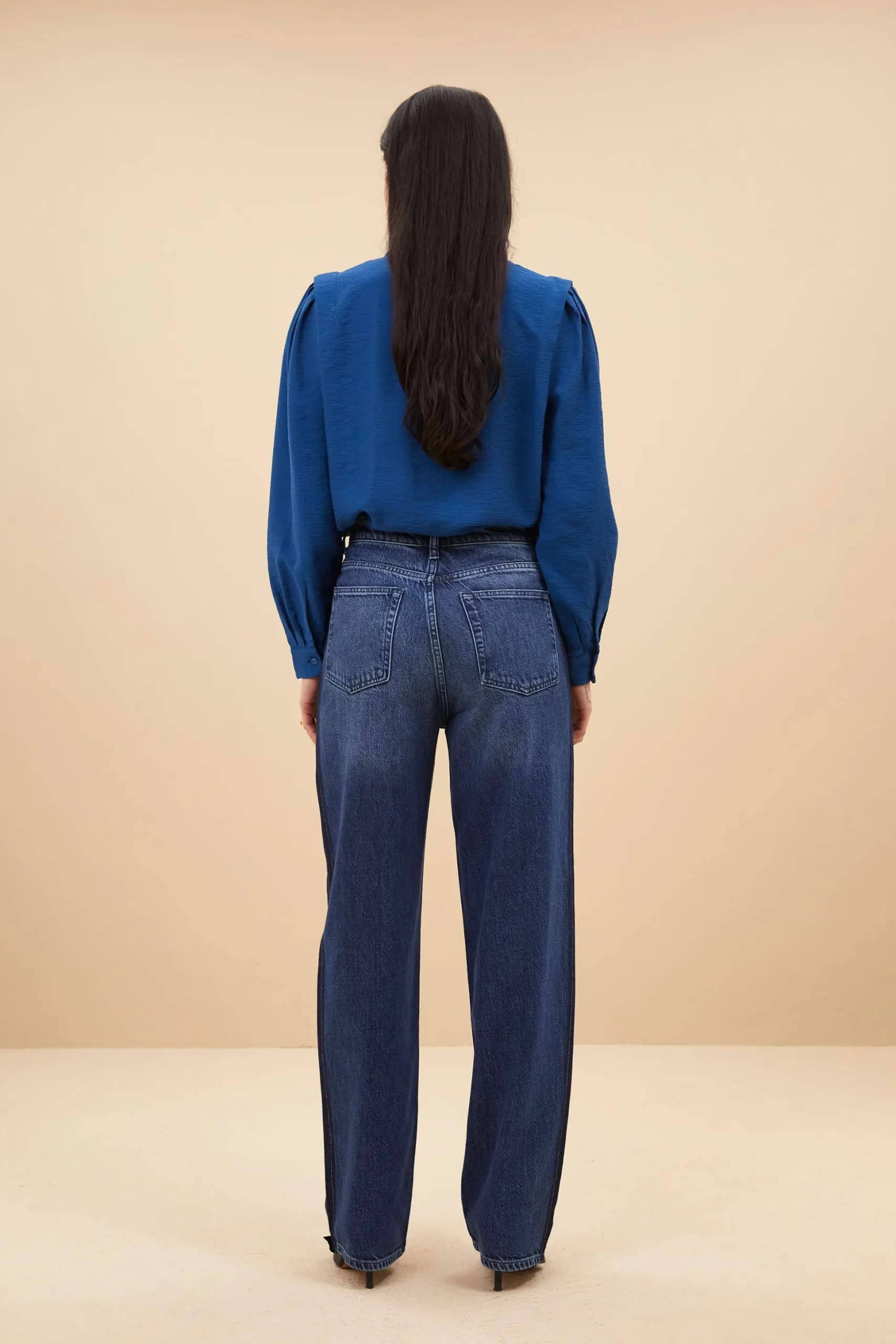 By bar Chemisiers<erin blouse | college navy