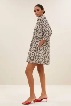 By bar Robes<flynth cheetah dress | cheetah print