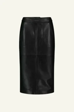 By bar Jupes<frenkie leather skirt | black