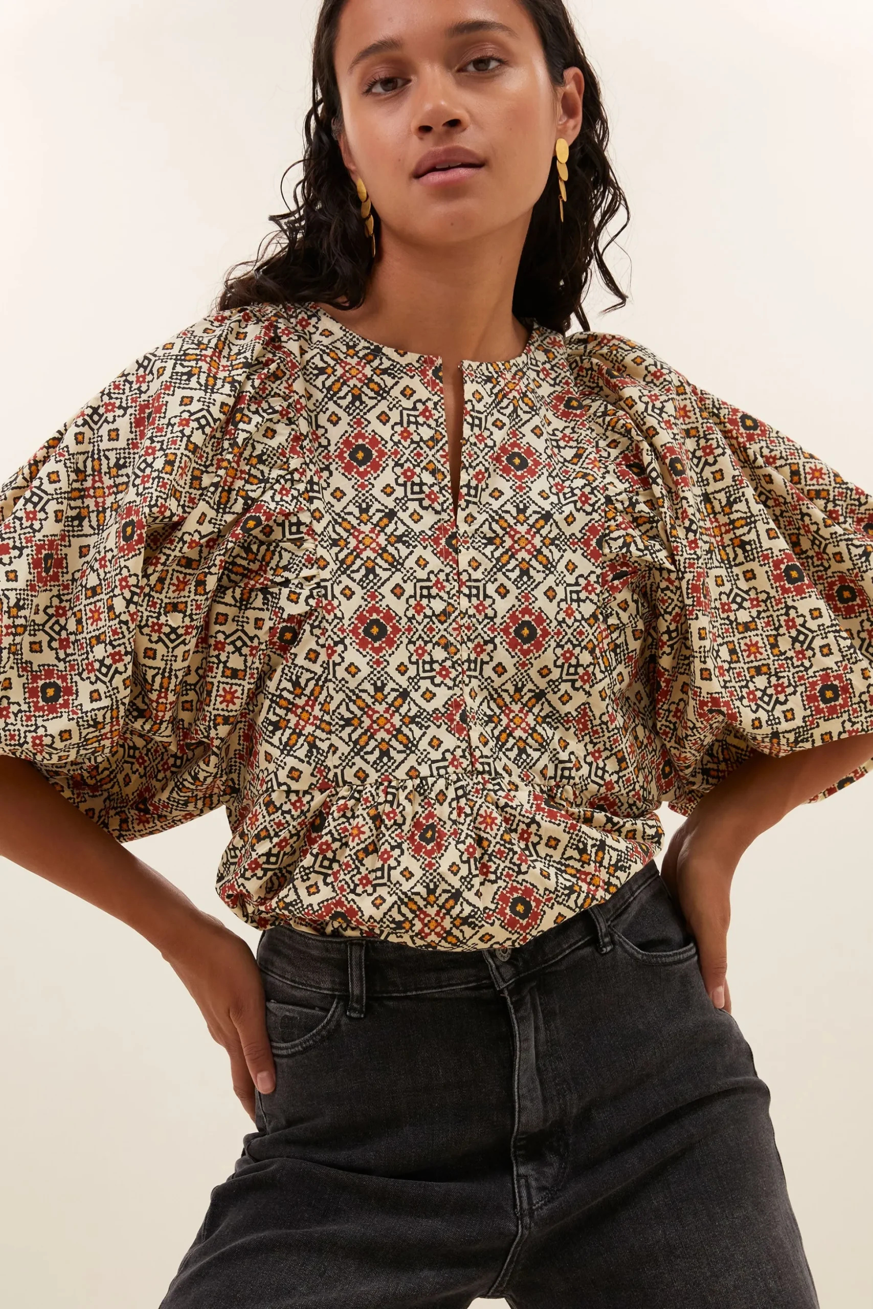 By bar Chemisiers<gabie rohin blouse | rohin print