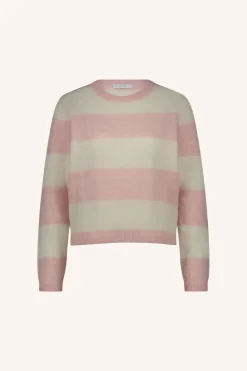 By bar Maillots<gwen big stripe pullover | pink big stripe