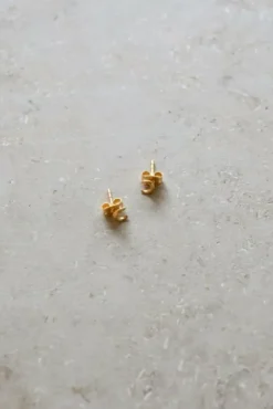 By bar Boucles D'oreilles|Bijoux<half moon earring | gold