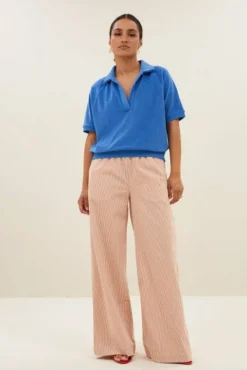 By bar Tops & T-shirts<harper slub top | queens blue