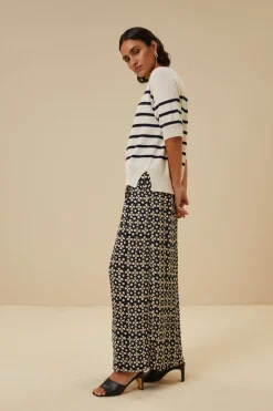 By bar Maillots<holly stripe pullover | midnight
