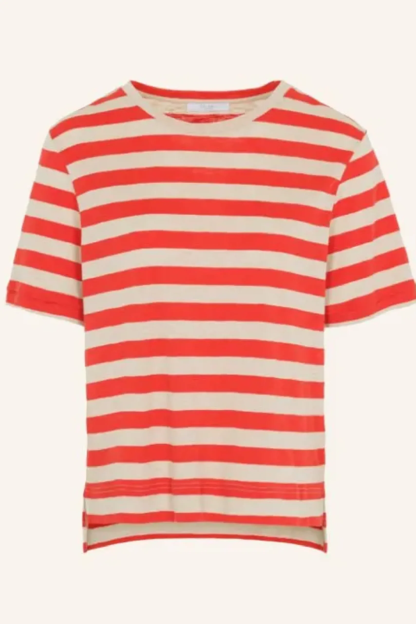 By bar Tops & T-shirts<hope big stripe top | poppy red