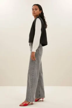 By bar Gilets & Spencers|Vestes<isla embroidery jacket | jet black
