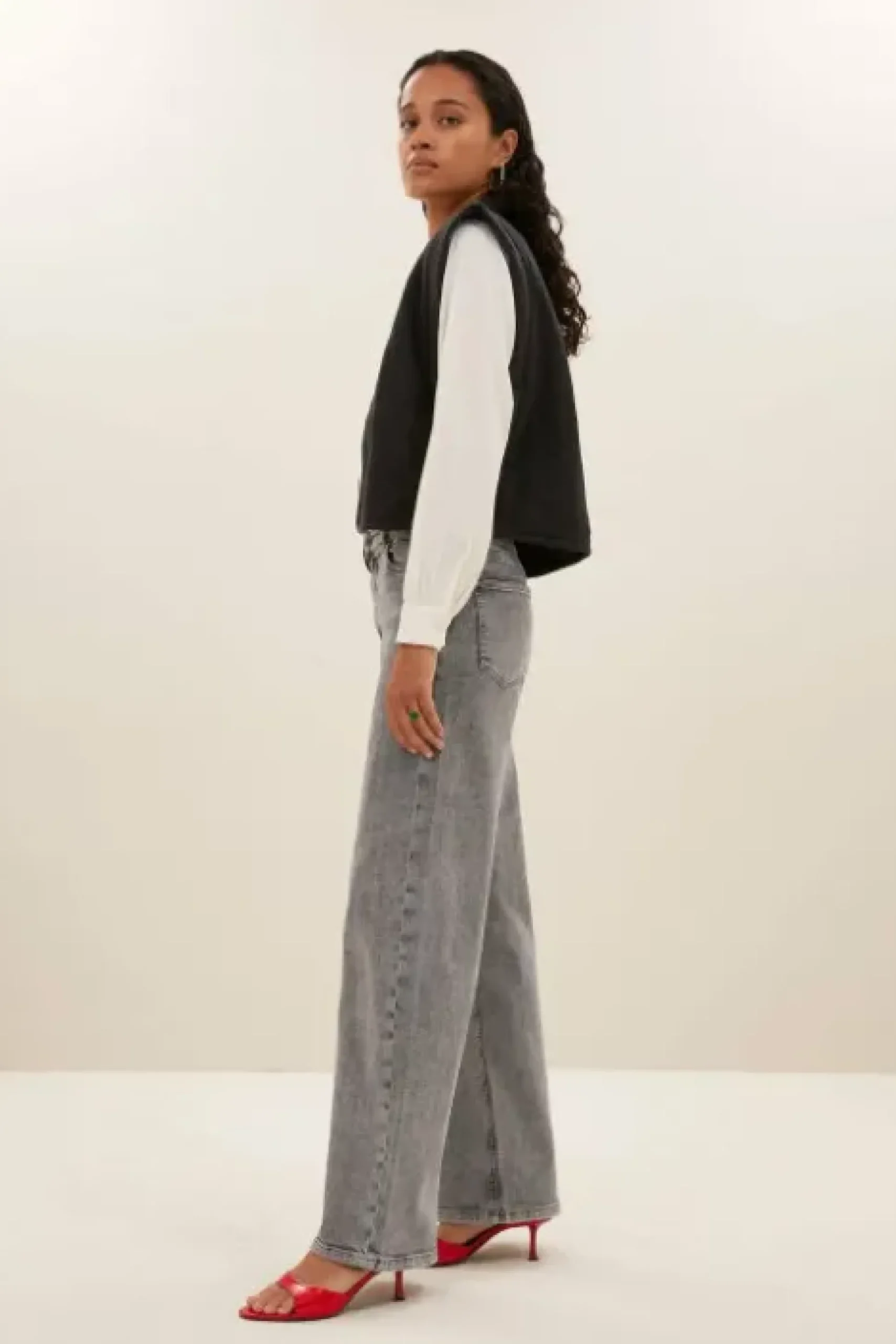 By bar Gilets & Spencers|Vestes<isla embroidery jacket | jet black