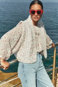 By bar Gilets & Spencers|Vestes<isla flower jacket | little flower print