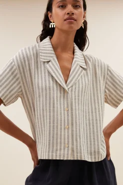 By bar Chemisiers<jake marine blouse | marine stripe