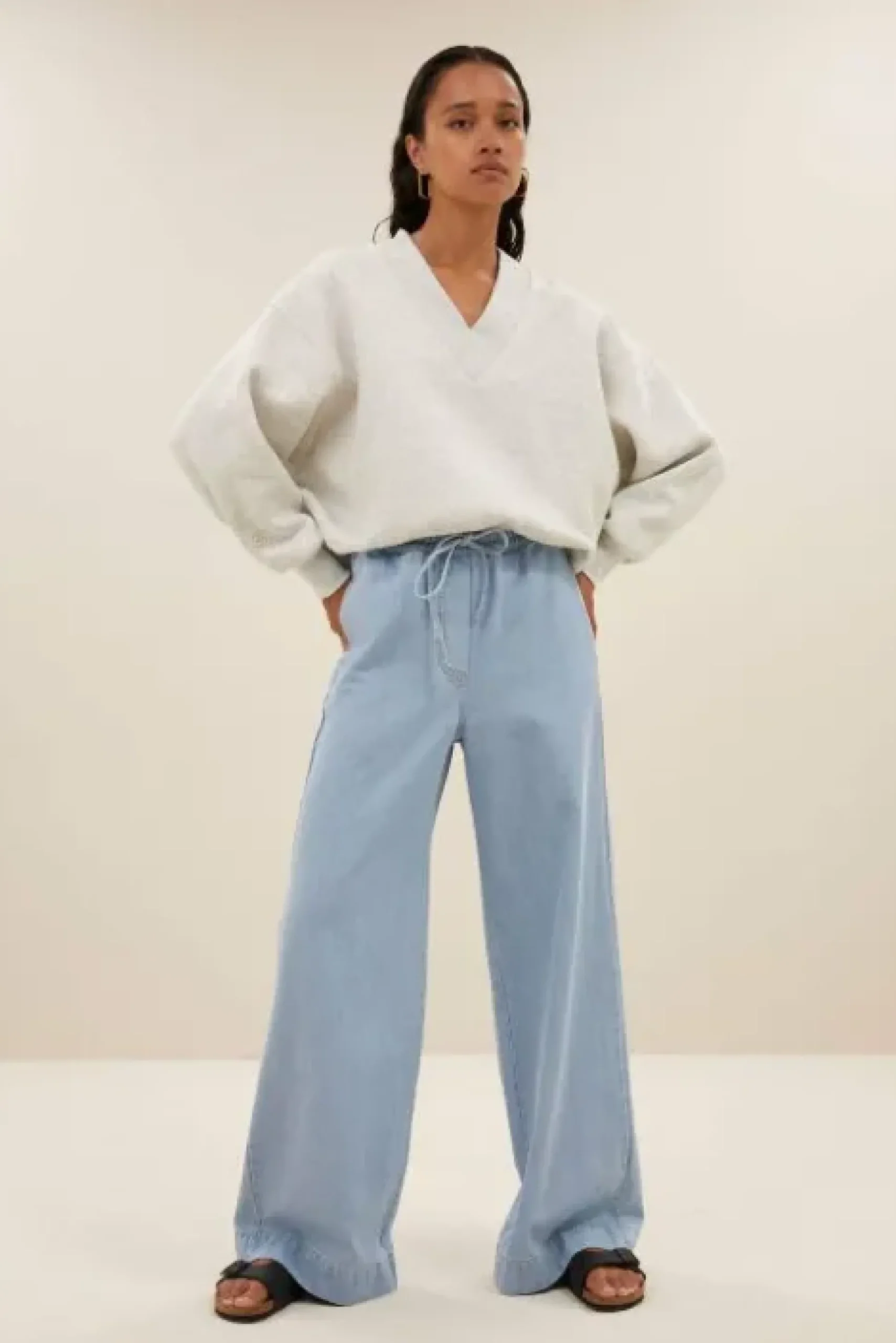 By bar Pantalon<jeff denim pants | light denim