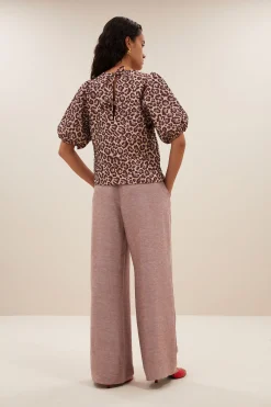 By bar Chemisiers<jet blouse | pink cheetah print