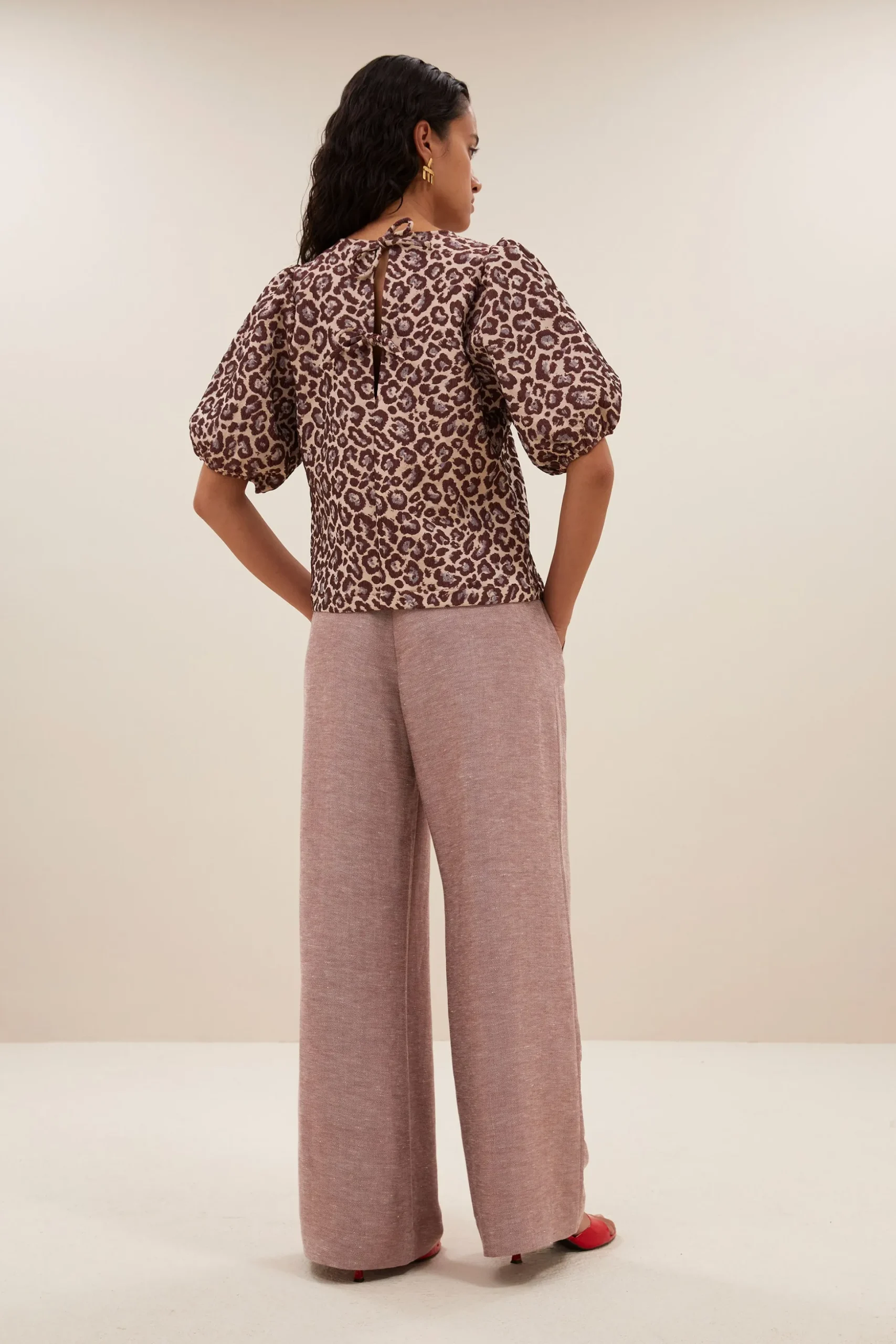 By bar Chemisiers<jet blouse | pink cheetah print