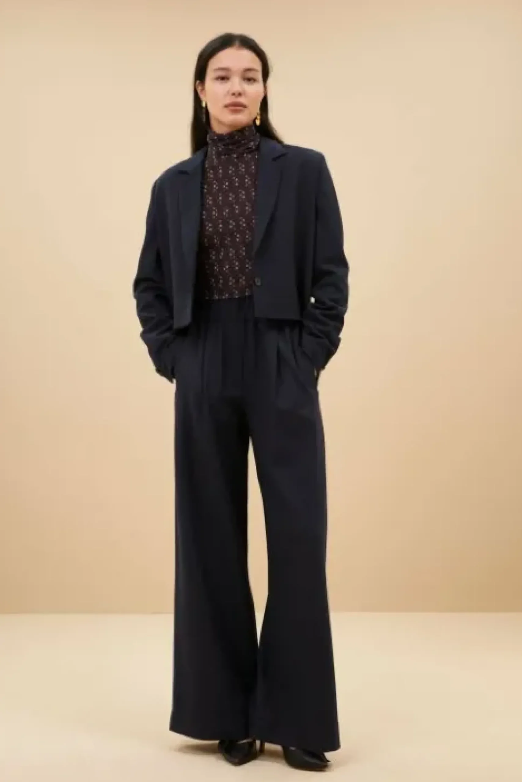 By bar Vestes<jody stripe blazer | dark navy