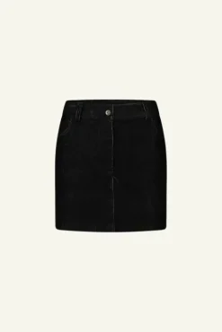 By bar Jupes<josie cord skirt | black
