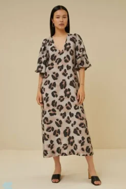 By bar Robes<juta cheetah dress | cheetas print