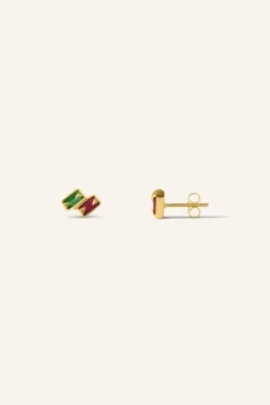 By bar Boucles D'oreilles|Bijoux<kavi stud earring | green
