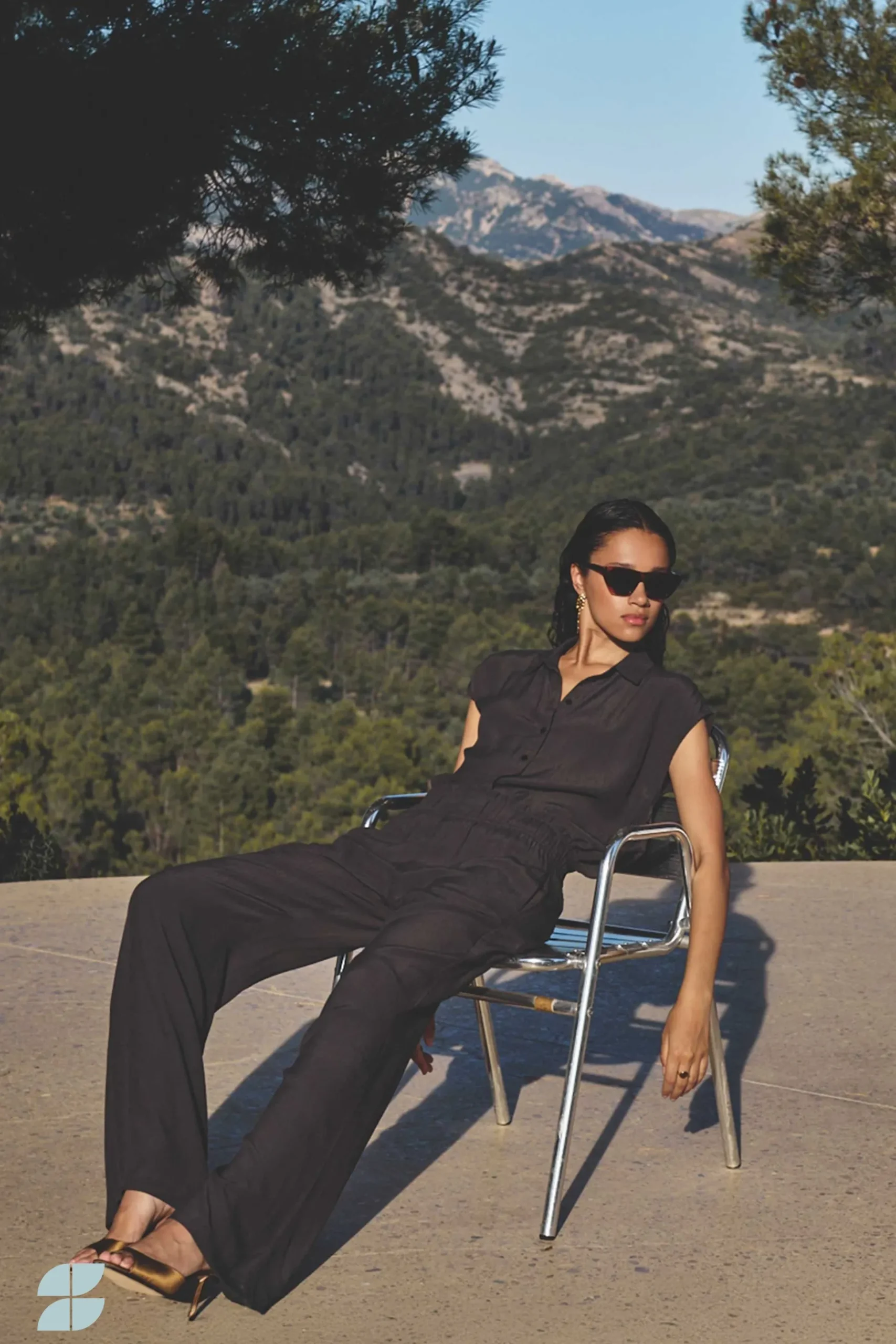 By bar Chemisiers<kiek viscose top | cafe noir