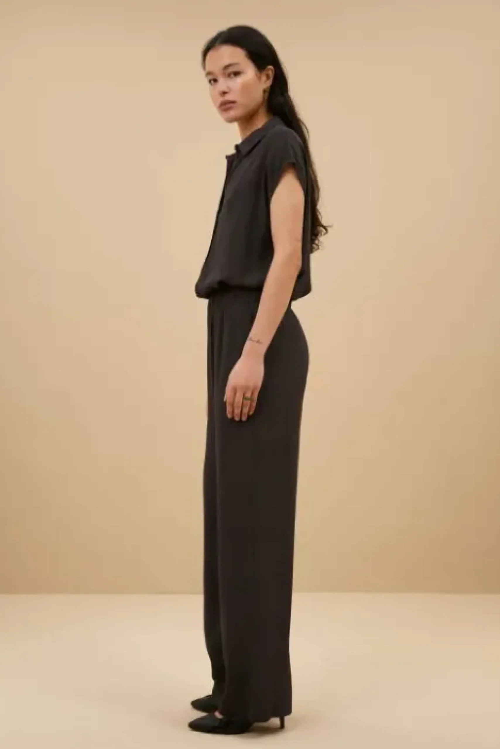 By bar Chemisiers<kiek viscose top | cafe noir