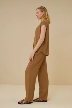 By bar Chemisiers<kiek viscose top | khaki