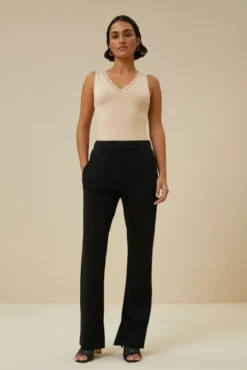 By bar Tops & T-shirts<lace singlet | nude