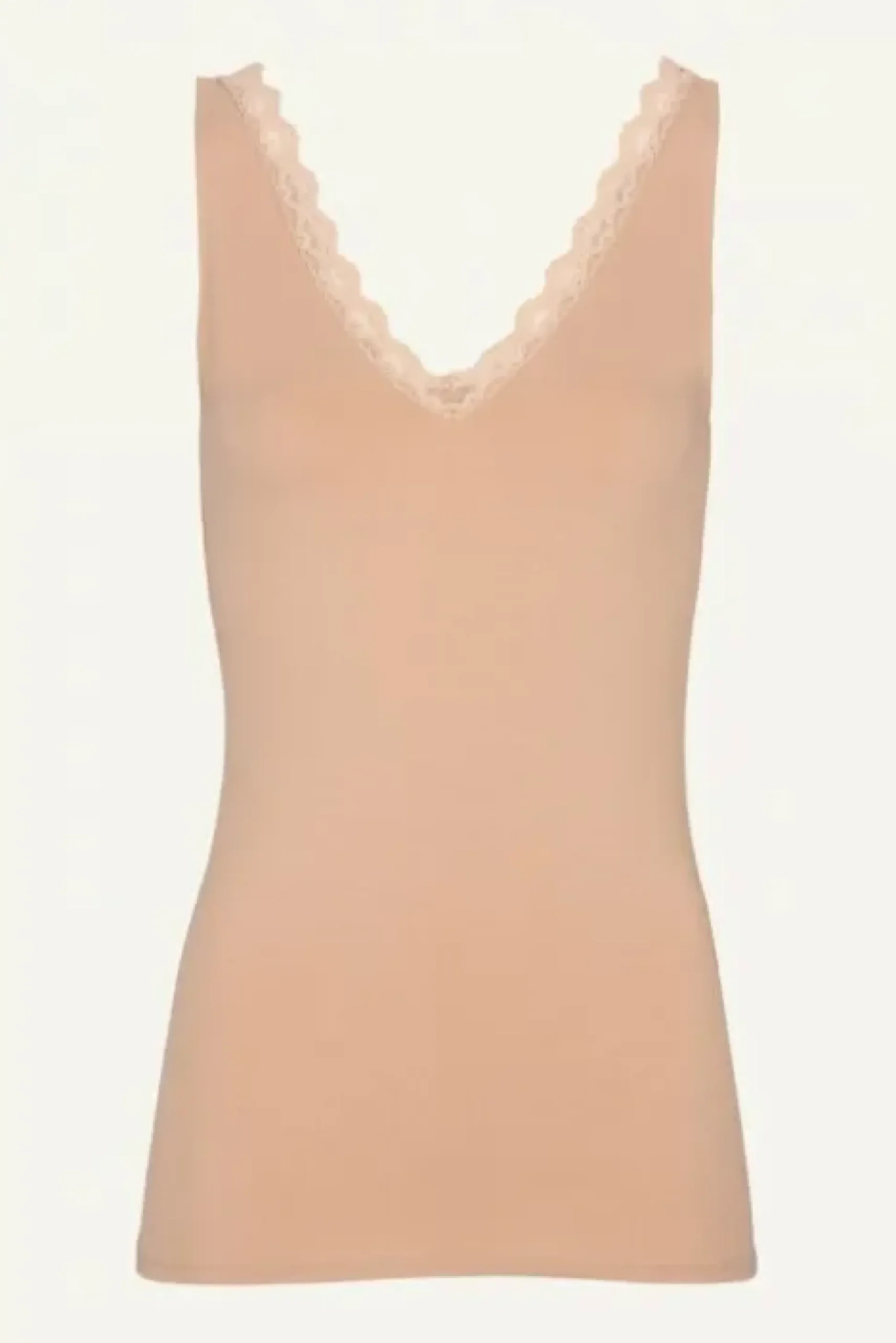 By bar Tops & T-shirts<lace singlet | nude