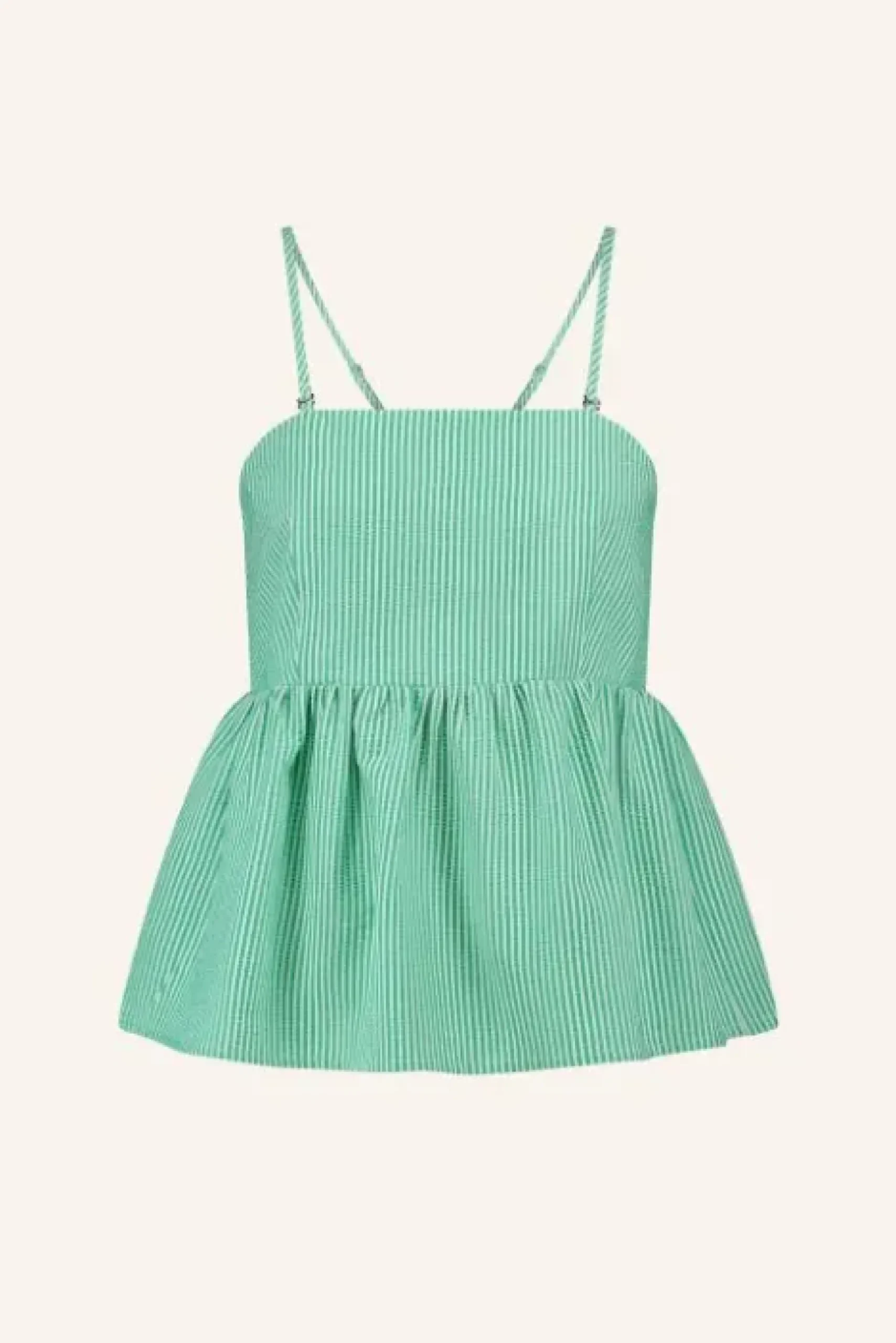 By bar Tops & T-shirts<leah stripe top | green seer stripe