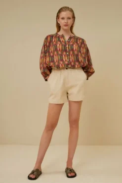 By bar Combinaisons<leon twill short | grain