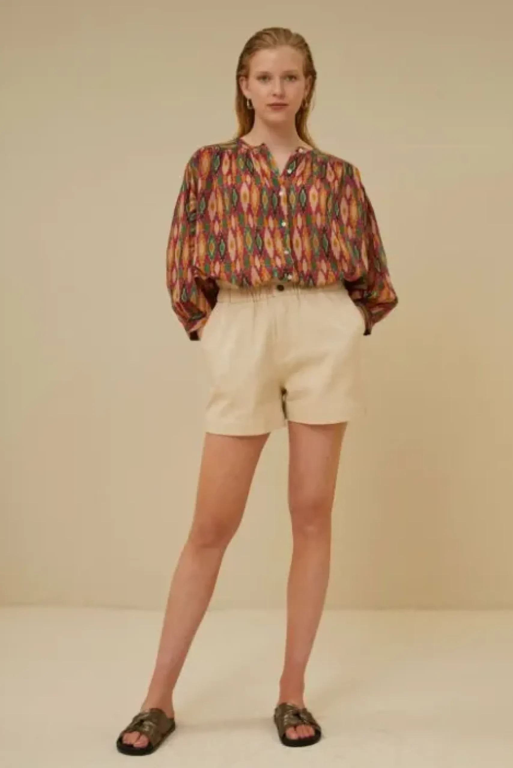 By bar Combinaisons<leon twill short | grain