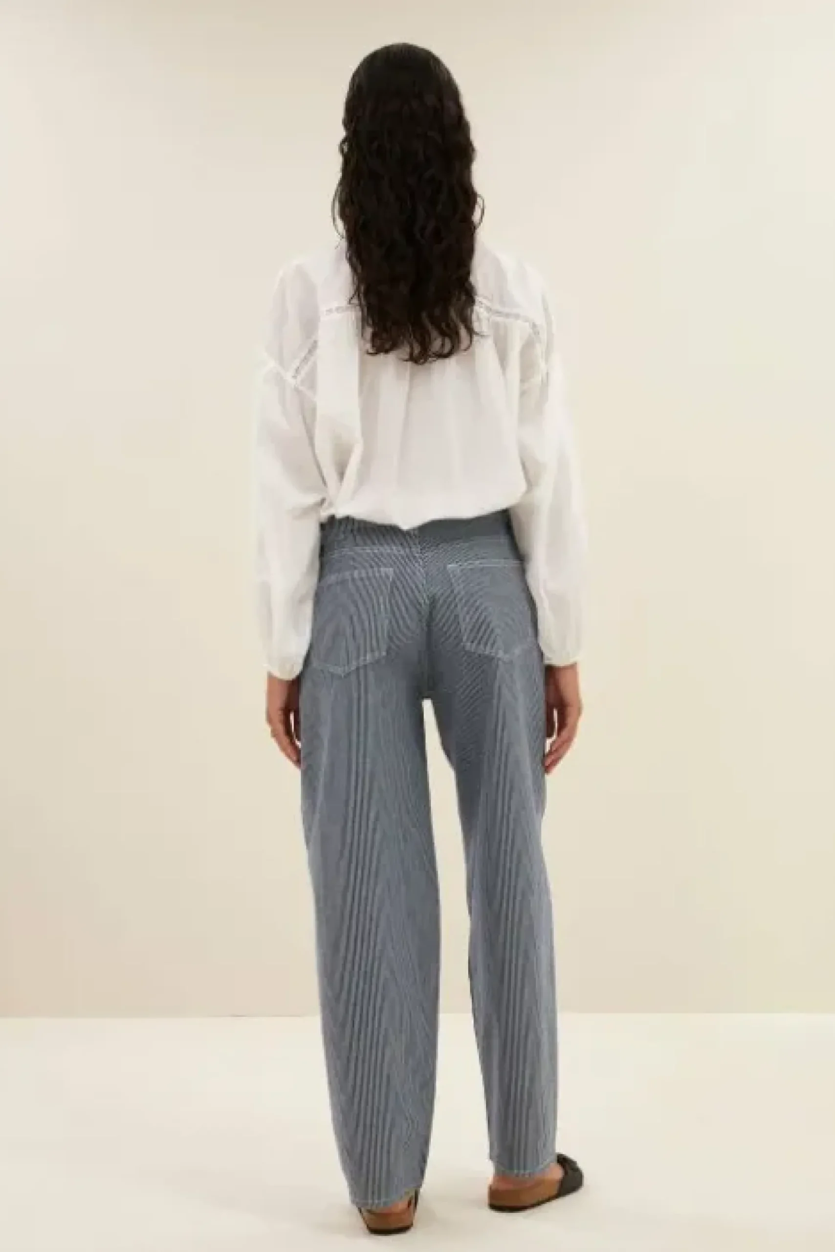By bar Jeans|Pantalon<lew stripe pants | dark blue stripe