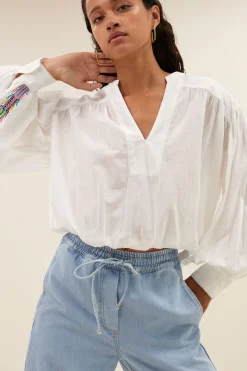 By bar Chemisiers<linn blouse | off white