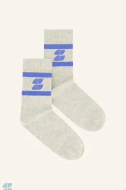 By bar Chaussettes<logo socks | queens blue