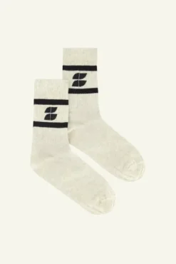 By bar Chaussettes<logo sparkle socks | black
