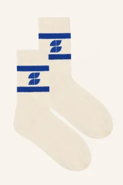 By bar Chaussettes<logo uni socks | kingsblue