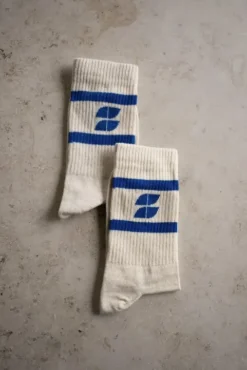 By bar Chaussettes<logo uni socks | kingsblue