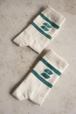 By bar Chaussettes<logo uni socks | ocean