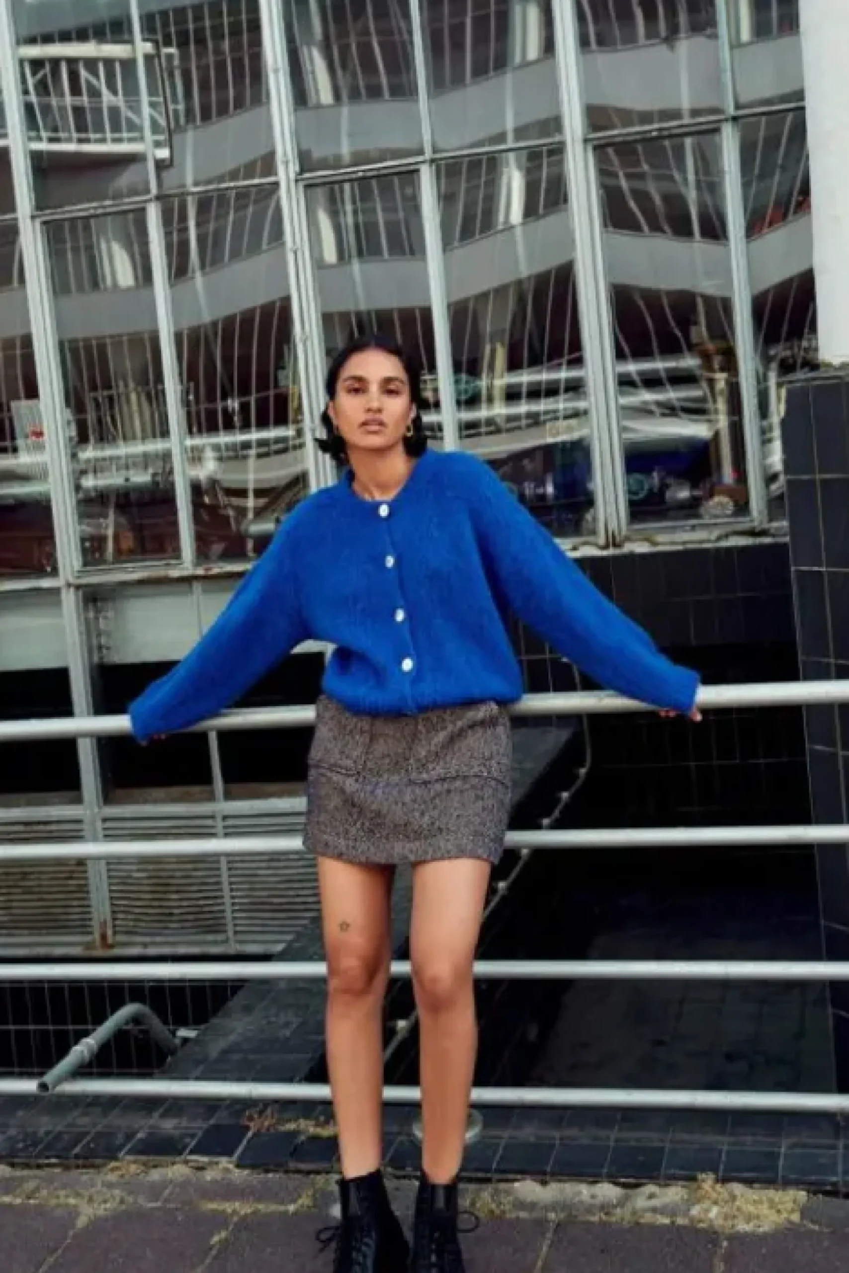 By bar Jupes<lottie tweed skirt | midnight