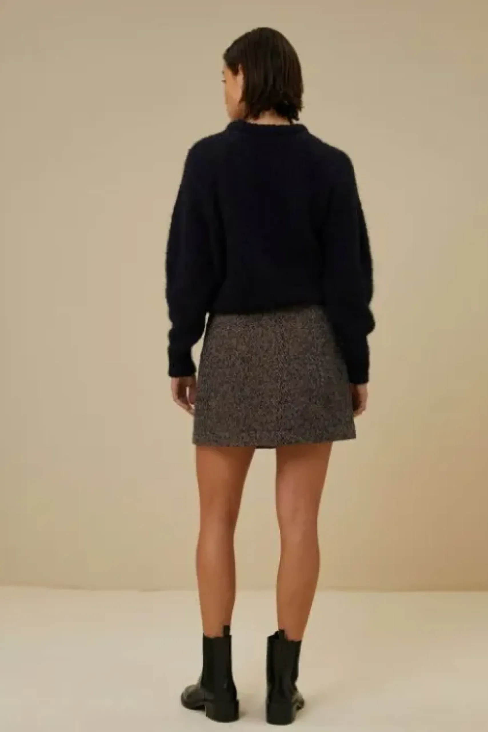 By bar Jupes<lottie tweed skirt | midnight