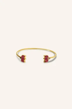 By bar Bijoux<lotus bracelet | ruby