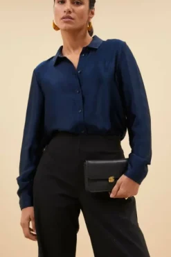 By bar Sacs<loua leather bag | black