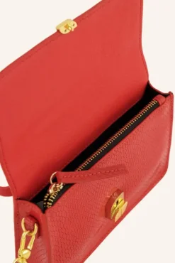 By bar Sacs<loua snake bag | poppy red